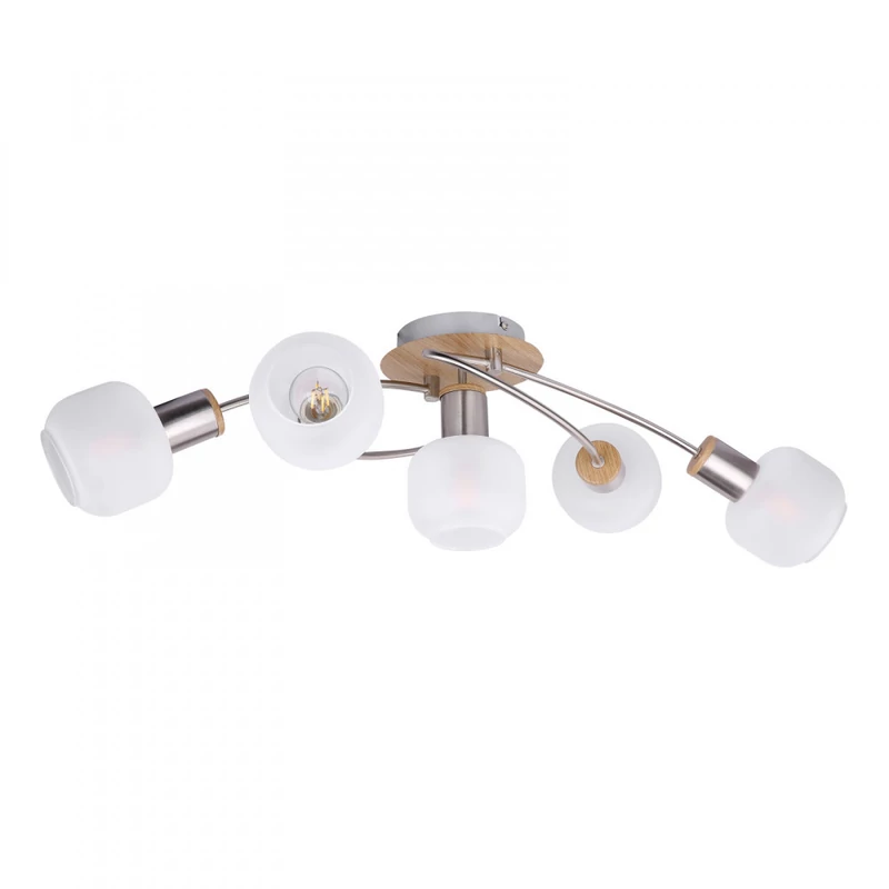 Globo LOGGI 54302-5 mennyezeti lámpa matt nikkel fém 5 * E14 max. 40 W E14 IP20