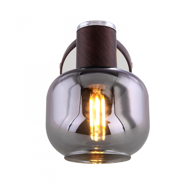 Globo PALLO 54303-1 fali lámpa kapcsolóval bronz színű fém 1 * E14 max. 40 W E14 IP20