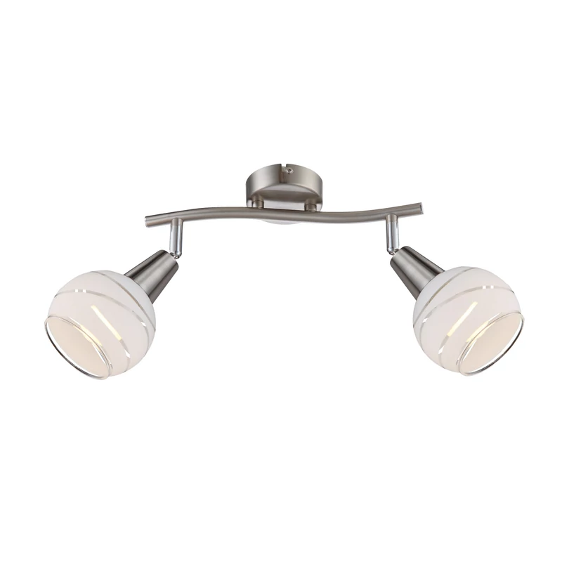 Globo ELLIOTT 54341-2 fali lámpa matt nikkel fém 2 * E14 LED max. 5 W E14 LED 320 lm 3000 K IP20 G
