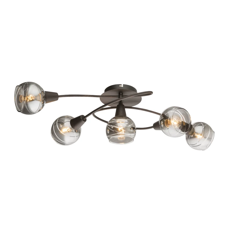 Globo ISLA 54347-5 mennyezeti lámpa bronz színű fém 5 * E14 LED max. 4 W E14 LED 196 lm 3000 K IP20 F