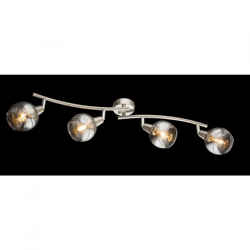 Globo ROMAN 54348-4 mennyezeti lámpa matt nikkel fém 4 * E14 LED max. 4 W E14 LED 200 lm 3000 K IP20 F
