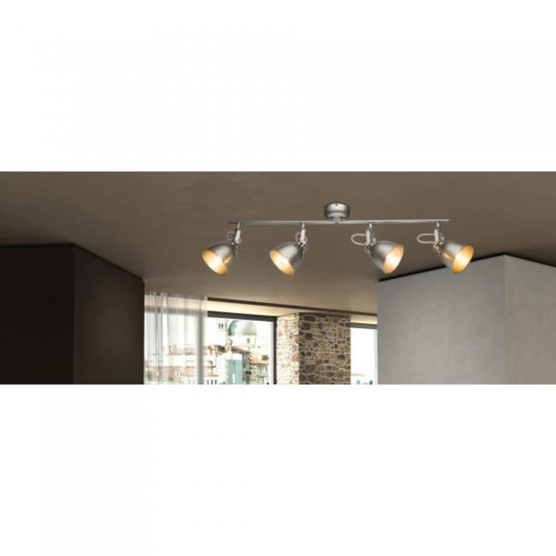Globo HERNAN 54651-4 mennyezeti spot lámpa ezüstszürke fém 4 * E14 max. 40 W E14 IP20