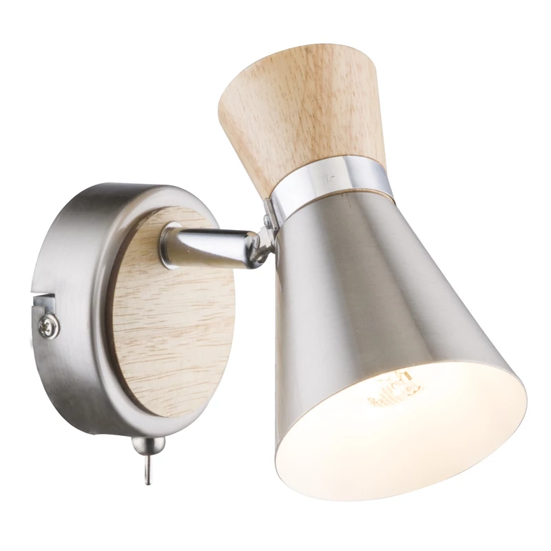Globo MAREI 54807-1 fali lámpa kapcsolóval natúr fa 1 * E14 max. 25 W E14 400 lm 3000 K IP20