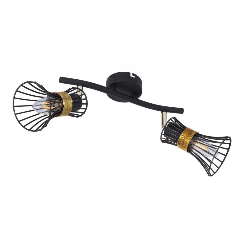 Globo PURRA 54814-2 mennyezeti lámpa fekete fém 2 * E14 max. 40 W E14 IP20