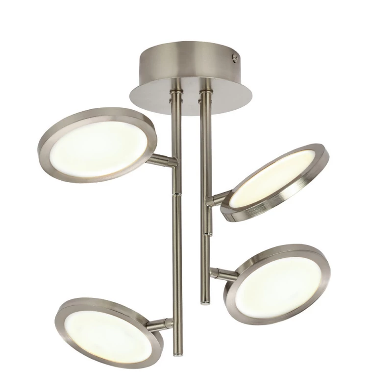 Globo CORSUS 56005-18 mennyezeti lámpa nikkel fém LED - 1 x 16W LED 700 lm 3000 K IP20 A