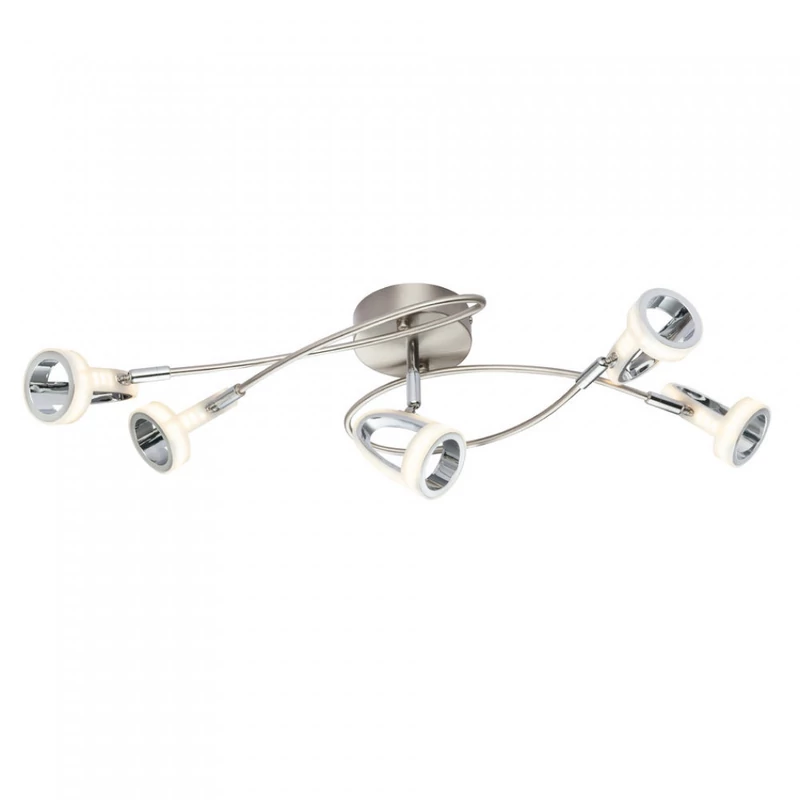 Globo RODRIK 56006-5 mennyezeti lámpa matt nikkel fém 5 * LED max. 4 W LED 310 lm 3000 K IP20 F