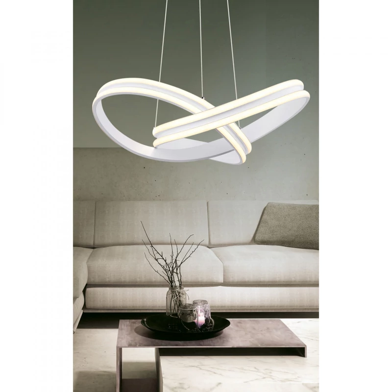 Globo ZUMMA 67842-60 többágú függeszték fehér fém 1 * LED max. 60 W LED 3800 lm 4000 K IP20 F