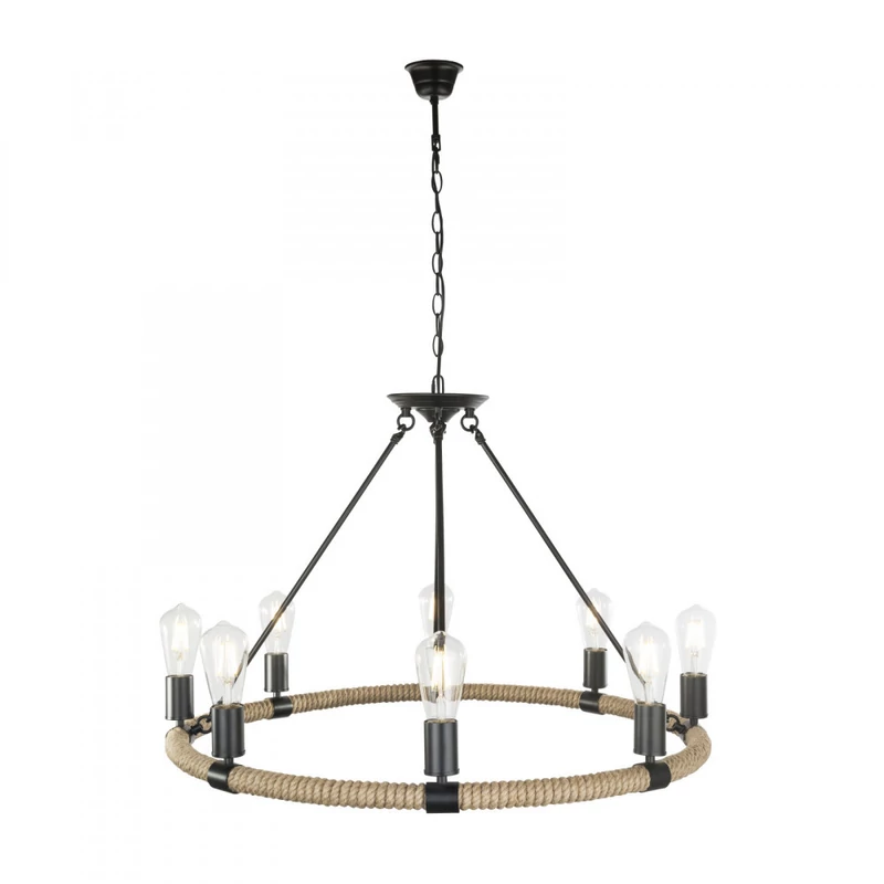 Globo ULLEU 69029-8 csillár fekete fém 8 * E27 max. 60 W E27 IP20