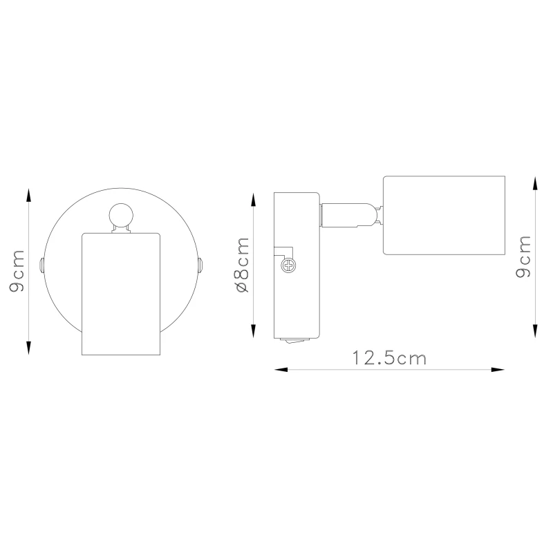 Globo MARTHA 54008-1 falikar fekete fém 1 * E27 max. 60 W E27 IP20