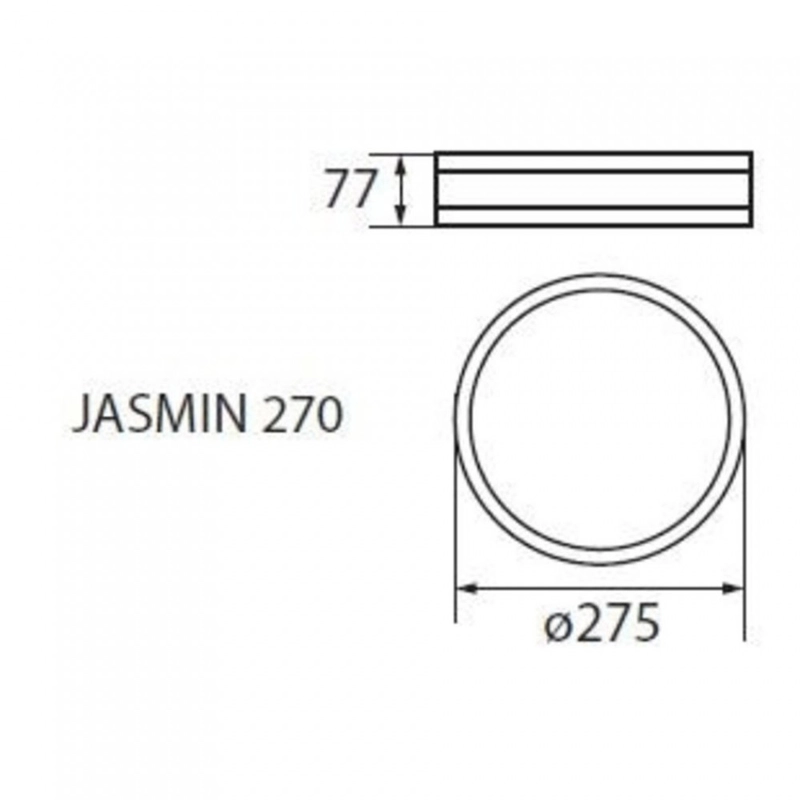Kanlux Jasmin 23120 mennyezeti lámpa wenge fa 1 x E27 max. 60W E27 IP20