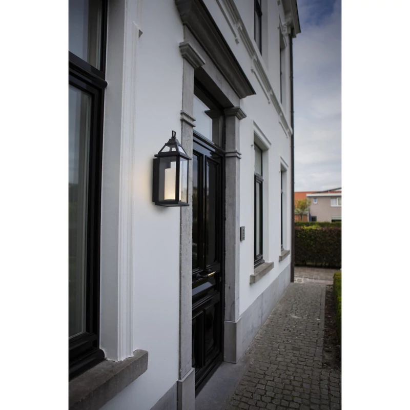 Lutec HOM 5241101012 kültéri fali led lámpa matt fekete alumínium Lextar 3030 LED 400 lm 3000 K IP44 A+