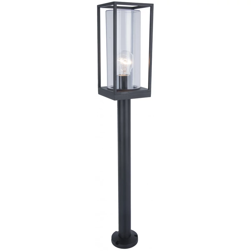 Lutec FLAIR 7288801012 kültéri állólámpa matt fekete alumínium E27 IP44 A