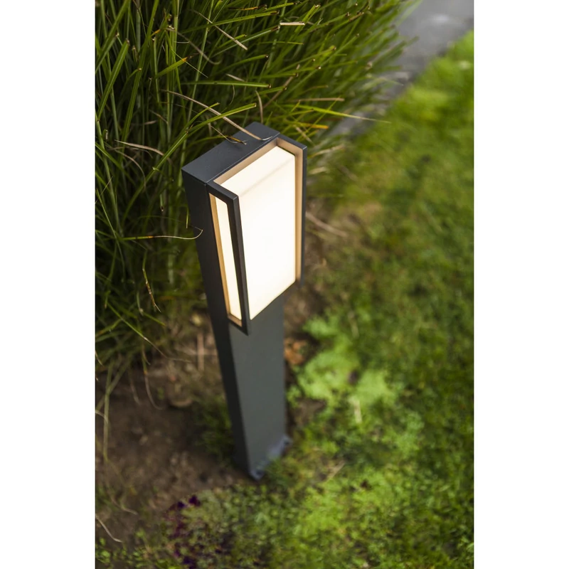 Lutec QUBO 7193001118 kültéri led állólámpa sötétszürke alumínium Seoul 2835 LED 1100 lm 3000 K IP54 A+