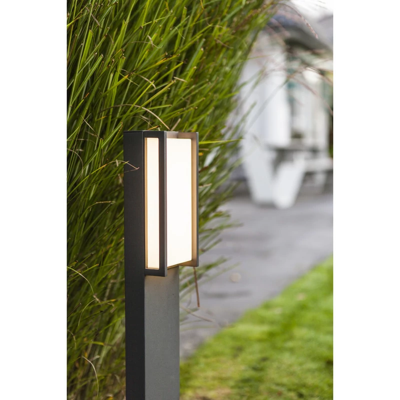 Lutec QUBO 7193001118 kültéri led állólámpa sötétszürke alumínium Seoul 2835 LED 1100 lm 3000 K IP54 A+