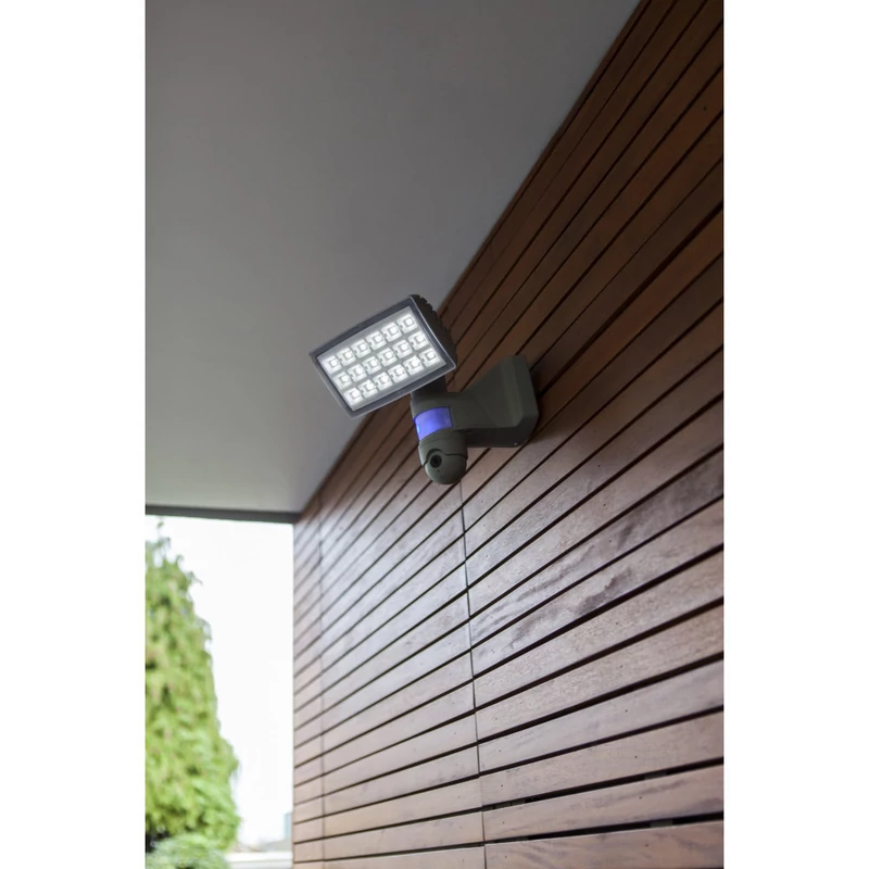 Lutec PERI 7629502335 mozgásérzékelős reflektor szürke műanyag Lextar 3030 LED 2120 lm 5000 K IP44 A+