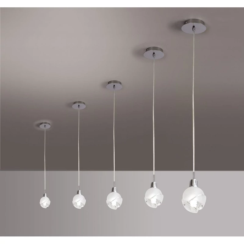 Mantra BALI CHROME E17 0981 egyágú függeszték króm 1 x max 9W E14 (NO INCLUIDA)