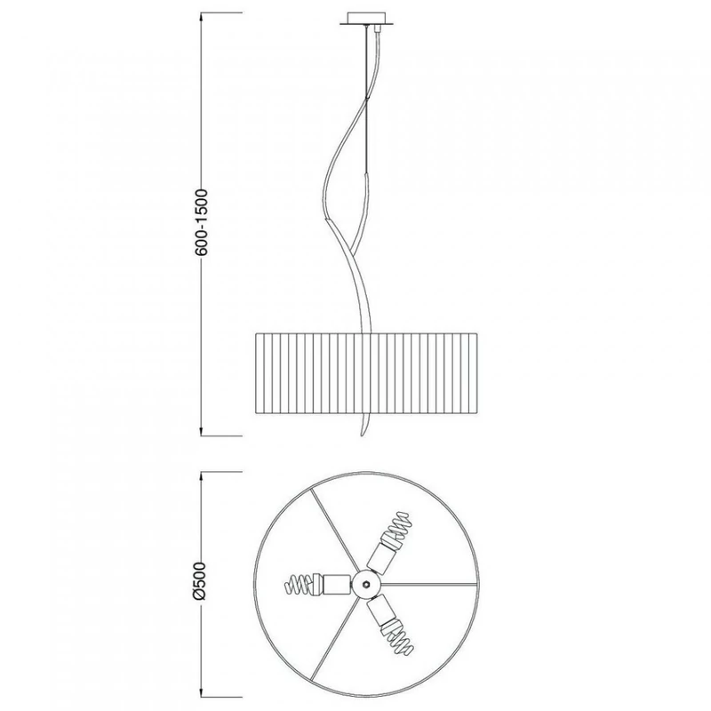 Mantra EVE 1153 csillárok nappaliba antracit fém 3xE27 max. 20 W E27 IP20