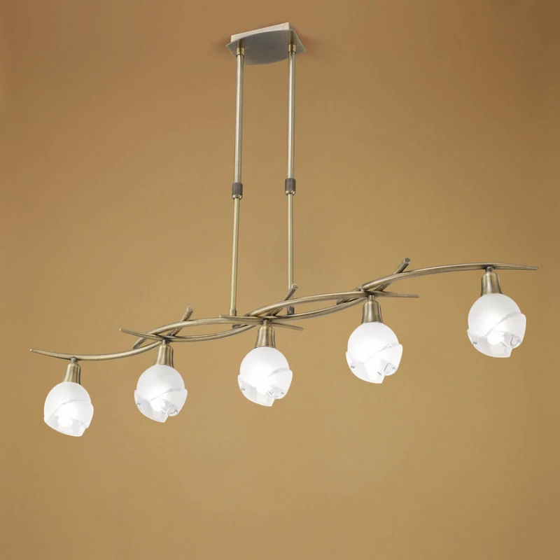 Mantra BALI 1219 többágú függeszték sárgaréz fém 5xE14 max. 9 W E14 IP20