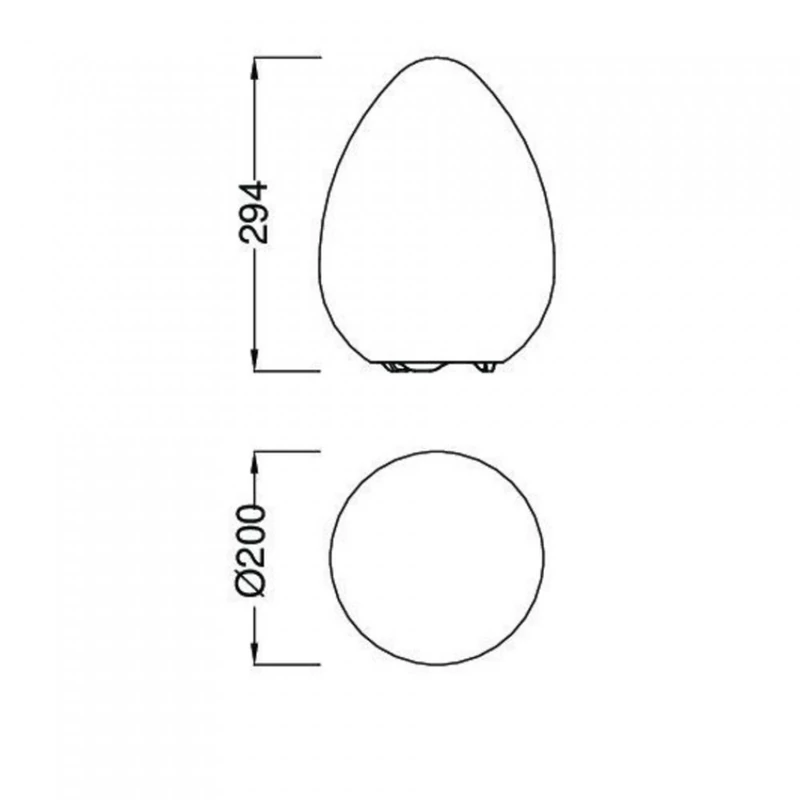 Mantra EGG 1329 kerti dekoráció fehér műanyag 1xE27 max. 13 W E27