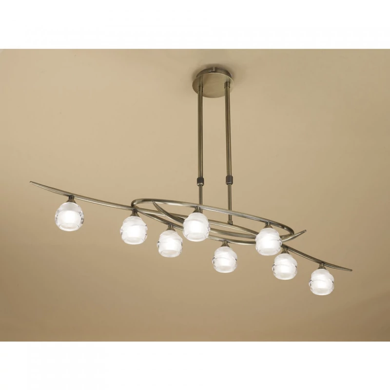 Mantra LOOP 1820 többágú függeszték sárgaréz fém 8x G9 max. 33W G9