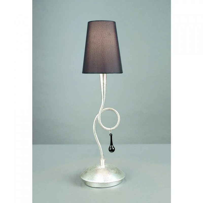 Mantra PAOLA 3535 asztali lámpa ezüst fém 1xE14 max. 40W E14 IP20
