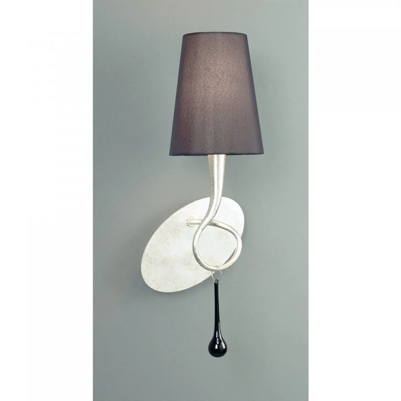 Mantra PAOLA 3538 falikar ezüst fém 1xE14 max. 40W E14 IP20