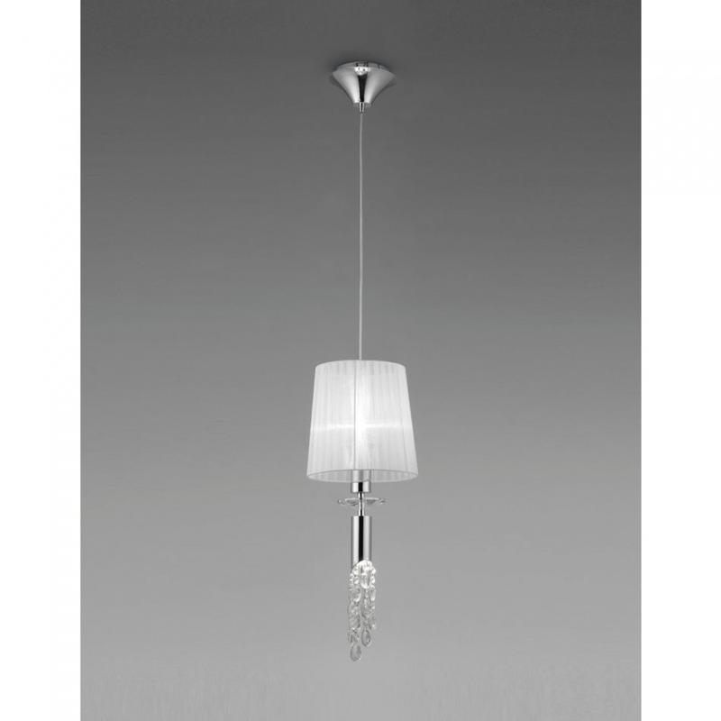 Mantra TIFFANY 3861 egyágú függeszték króm fém 1xE27 max. 20W;1xG9 max. 33W E27