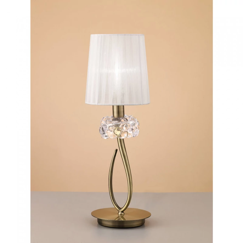 Mantra LOEWE CUERO 4737 asztali lámpa antik réz fém 1xE14 max. 13W E14 IP20