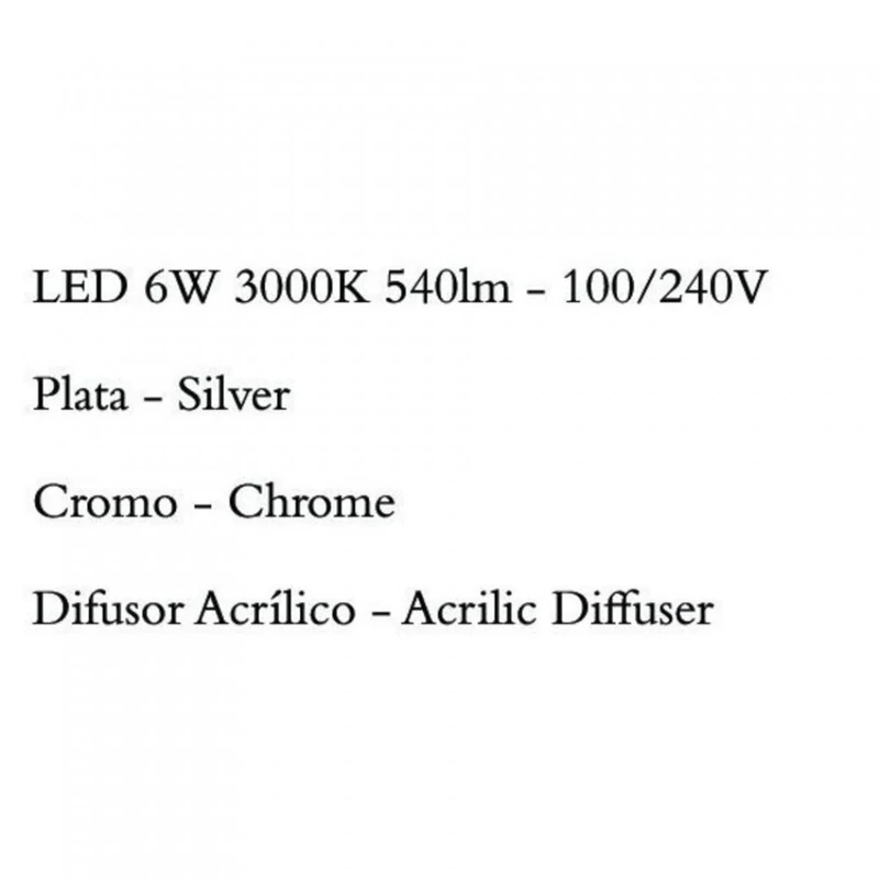 Mantra SAHARA 4862 ledes asztali lámpa króm fém 1xLED max. 6W LED 540 lm 2700 K IP20