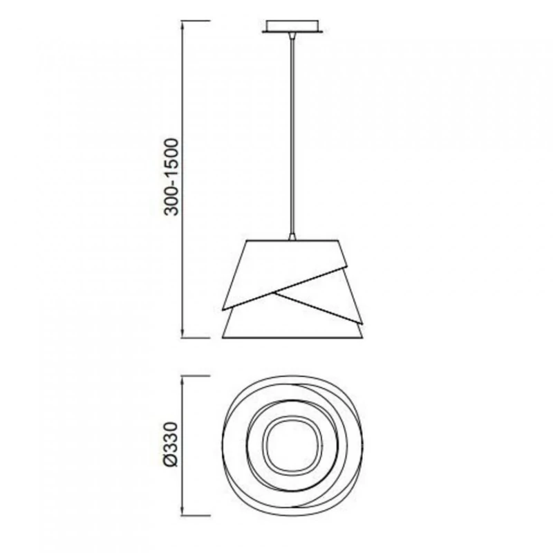 Mantra Alboran 5862 modern függeszték fehér fém 1 x E27 max. 40W E27 IP20