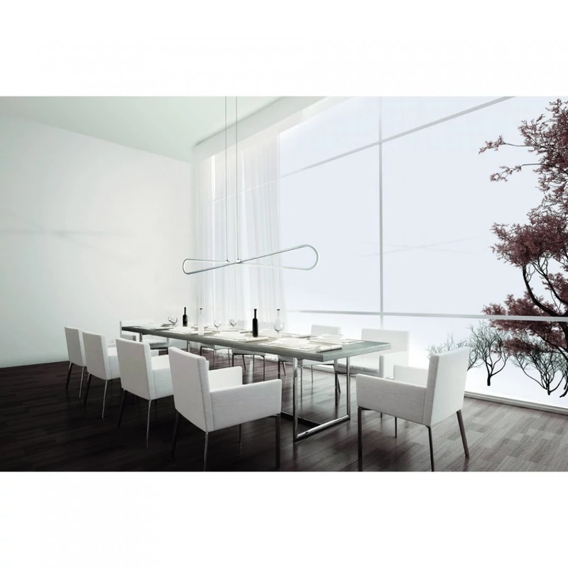 Mantra Bucle 5870 led függeszték ezüst fém LED - 1 x 42W 3650 lm 3000 K IP20 A++