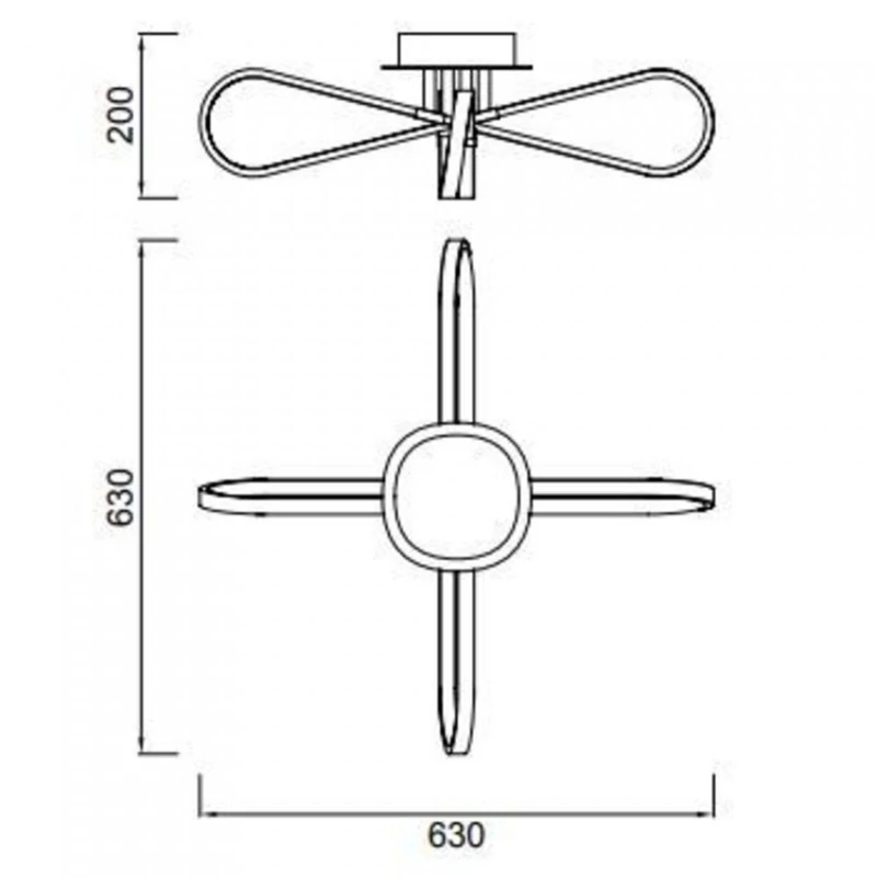 Mantra Bucle 5982 mennyezeti lámpa ezüst fém LED - 1 x 40W 3500 lm 3000 K IP20 A++