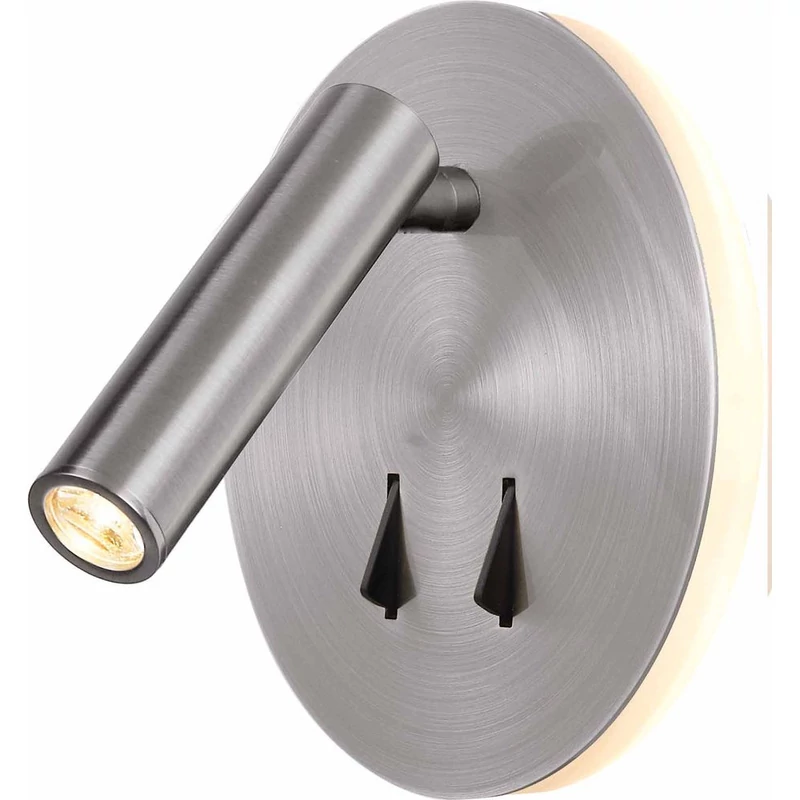 Mantra CAYMAN 6081 fali éjjeli lámpa szatinált nikkel fém led 3+6W 620lm 620 lm 3000 K IP20