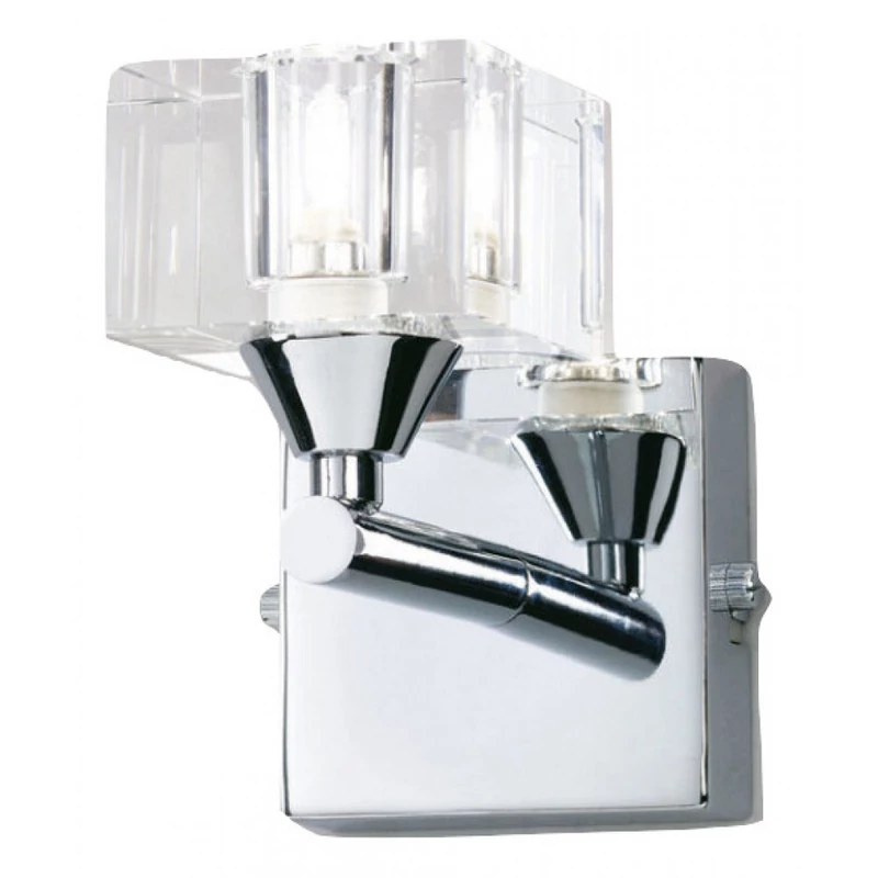 Mantra CUADRAX CHROME OPTICAL GLASS 0962 falikar króm fém 1*G9 max5W G9 IP20