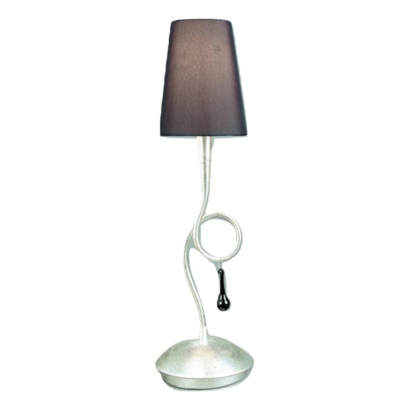 Mantra PAOLA 3535 asztali lámpa ezüst fém 1xE14 max. 40W E14 IP20