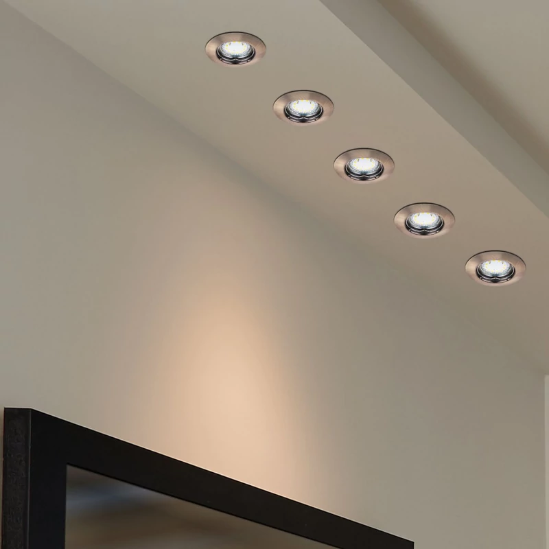 Rábalux Lite 1048 álmennyezetbe építhető lámpa bronz fém GU10 1x MAX 50 GU10 3 db 240 lm 3000 K IP44/ IP40 A+