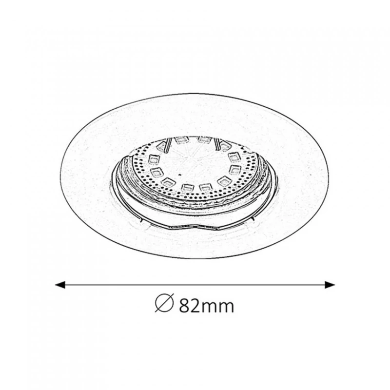 Rábalux Lite 1048 álmennyezetbe építhető lámpa bronz fém GU10 1x MAX 50 GU10 240 lm 3000 K IP44/ IP40 F