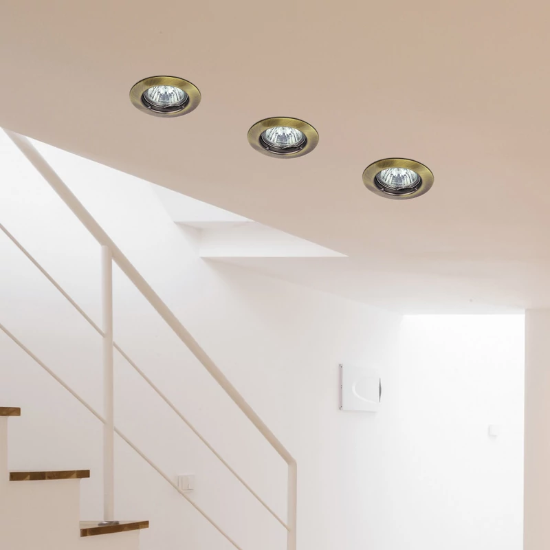 Rábalux Spot relight 1090 álmennyezetbe építhető lámpa bronz fém GU5.3 12V 1x MAX 50 GU5.3 IP20