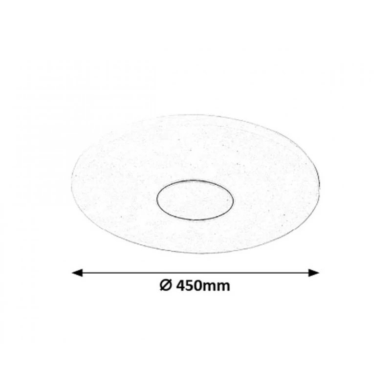 Rábalux Nolan 1428 mennyezeti lámpa fehér fém LED 72 5040 lm 3000-6500 K IP20 G