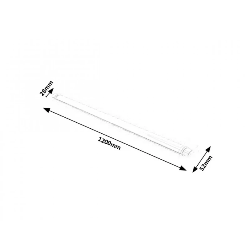 Rábalux Drop Light 1455 konyhapult világítás fehér műanyag LED 40 3200 lm 4000 K IP65 A
