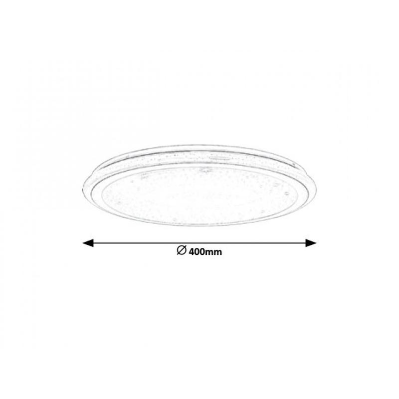 Rábalux Leonie 1510 mennyezeti lámpa fehér fém LED 32 2400 lm 3000-6500 K IP20 G