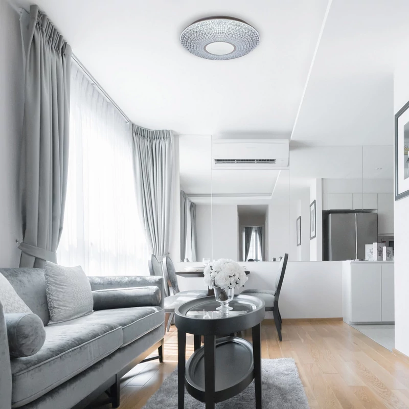 Rábalux Coralia 1518 mennyezeti lámpa átlátszó fém LED 48 3476 lm IP20 A