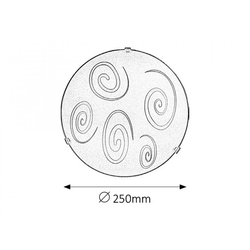 Rábalux Spiral 1822 ufó lámpa fehér fém/ műanyag E27 1x MAX 60 E27 IP20