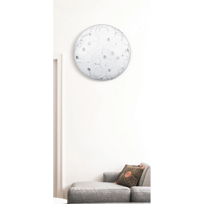 Rábalux Jolly 1863 ufó lámpa fehér mintás fém E27 3x MAX 40 E27 3 db IP20
