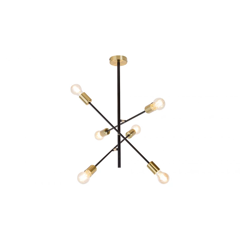Rábalux Lanny 2104 függeszték fekete fém E27 6x MAX 15 E27 IP20