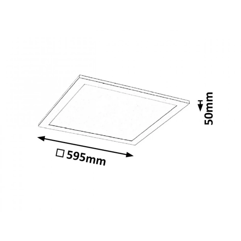 Rábalux Damek 2174 led izzó fehér fém LED 40 4200 lm 4000 K IP20 A+