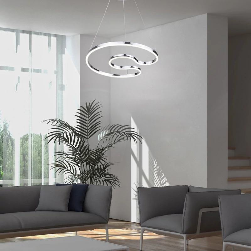 Rábalux Melora 2190 led függeszték króm fém LED 30 2400 lm 4000 K IP20 A