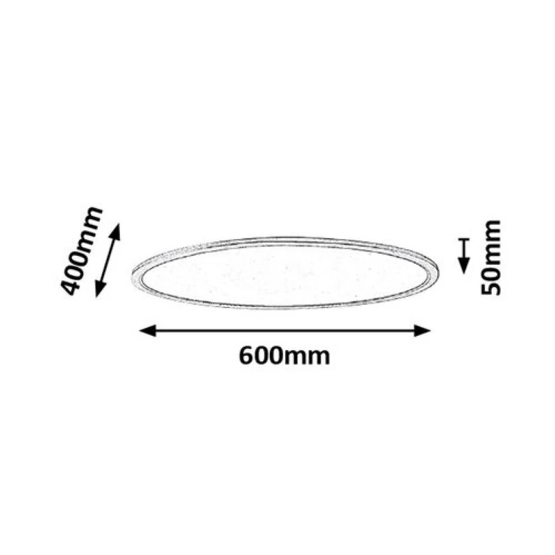 Rábalux Taleb 2191 mennyezeti lámpa ezüst fém LED 40 3200 lm 3000-6000 K IP20 G