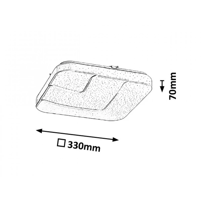 Rábalux Adon 2225 mennyezeti lámpa fehér fém LED 18 1350 lm 4000 K IP20 A