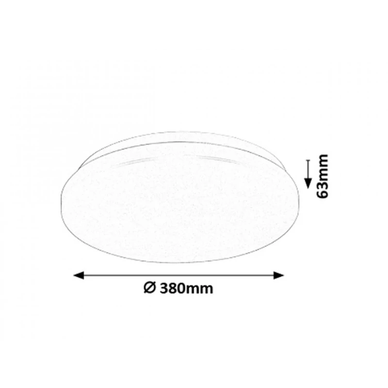 Rábalux Rob 2285 ufó lámpa fehér fém LED 32 2600 lm 4000 K IP20 A